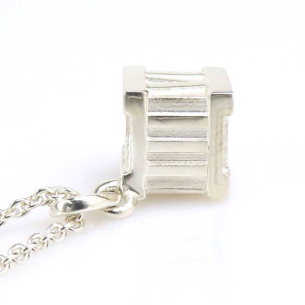 Tiffany Co Atlas Cube Necklace Sterling Silver